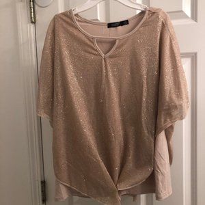 CURE dress top beige sparkly size S